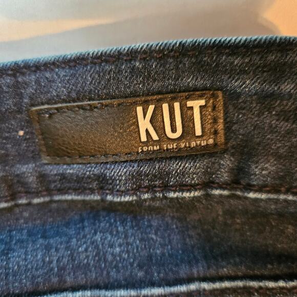KUT from the kloth Size 4 Dark Wash Donna High Rise Ankle Skinny Jeans - Picture 2 of 6